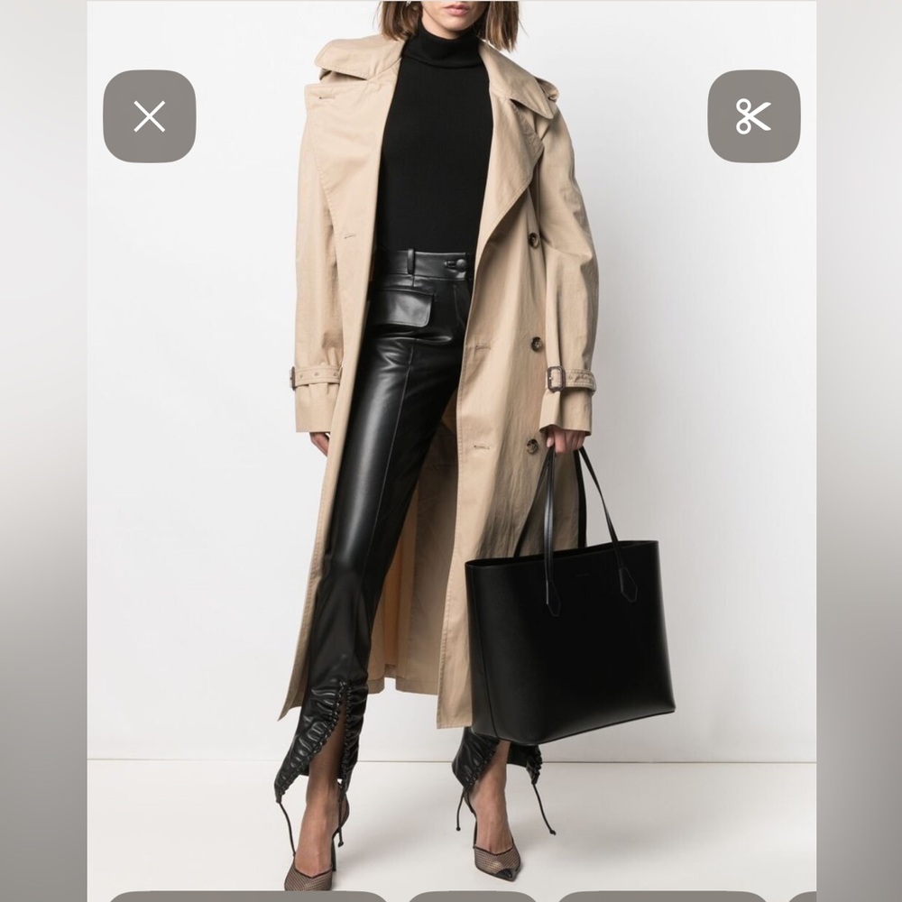 GIVENCHY Black CALFSKIN Leather ANTIGONA Shopping TOTE